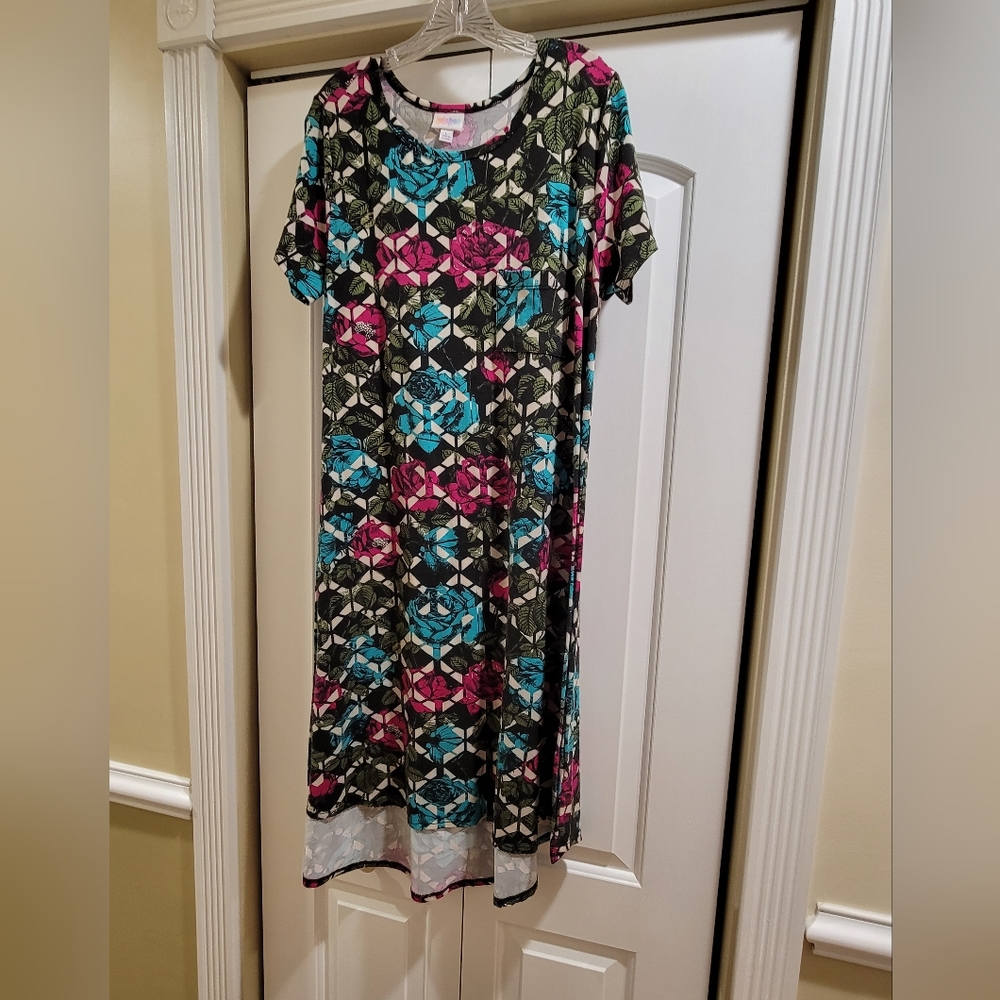 LulaRoe Geo-Floral Print Carly